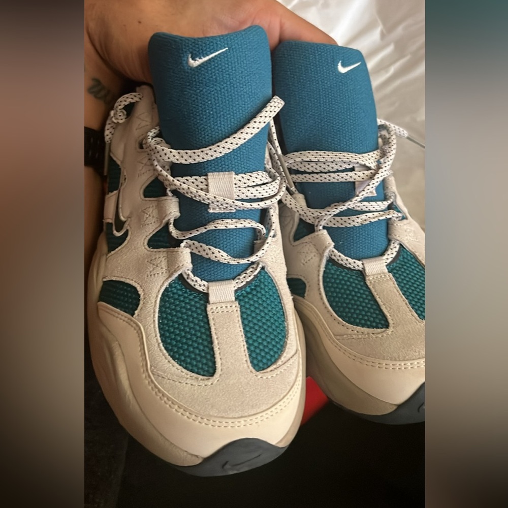 Nike Teal and Cream Sneakers